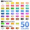 Watercolor Paint Set, 50 Vivid Colors with Portable Carrying Case, Perfect Travel Water Colors Paint Adult Set for Artists,Beginners,Professionals